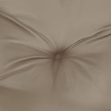 Coussin de palette taupe 58x58x10 cm tissu