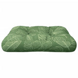 Coussin de palette à motif de feuilles 58x58x10 cm tissu oxford