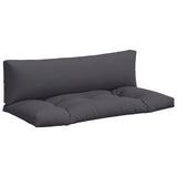 Coussins de palette lot de 2 anthracite tissu