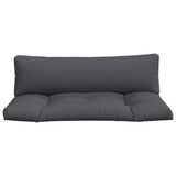 Coussins de palette lot de 2 anthracite tissu