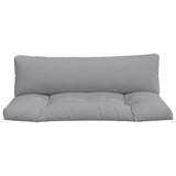 Coussins de palette lot de 2 gris tissu