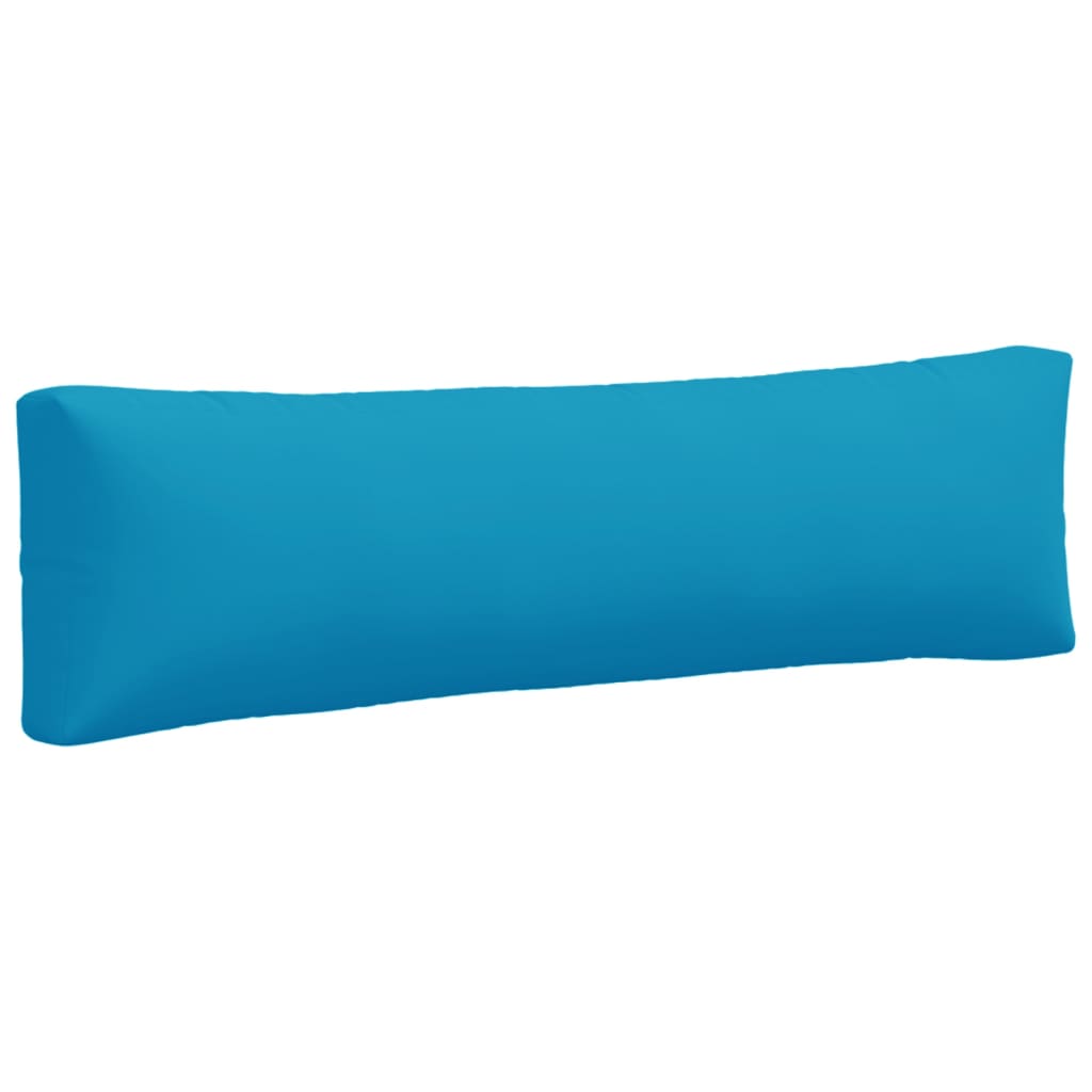 Coussins de palette lot de 2 bleu clair tissu