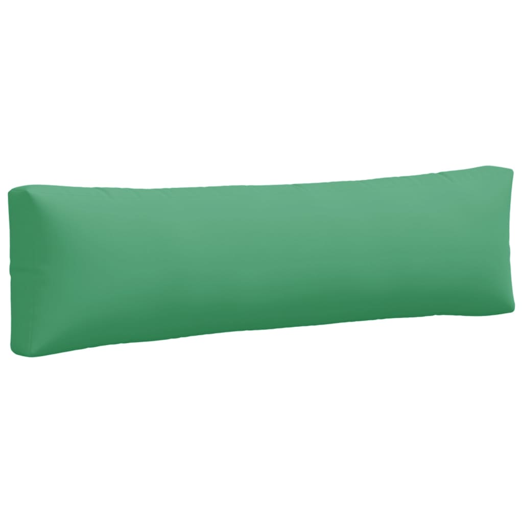 Coussins de palette lot de 2 vert tissu