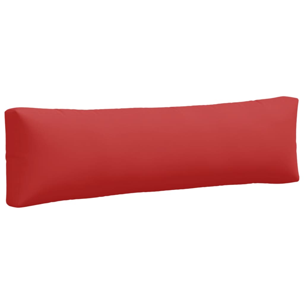 Coussins de palette lot de 2 rouge tissu