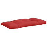 Coussins de palette lot de 2 rouge tissu