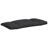 Coussins de palette lot de 2 noir tissu