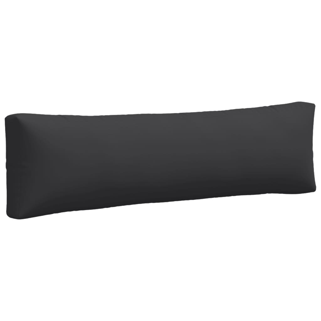 Coussins de palette lot de 2 noir tissu