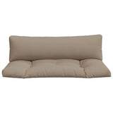 Coussins de palette lot de 2 taupe tissu