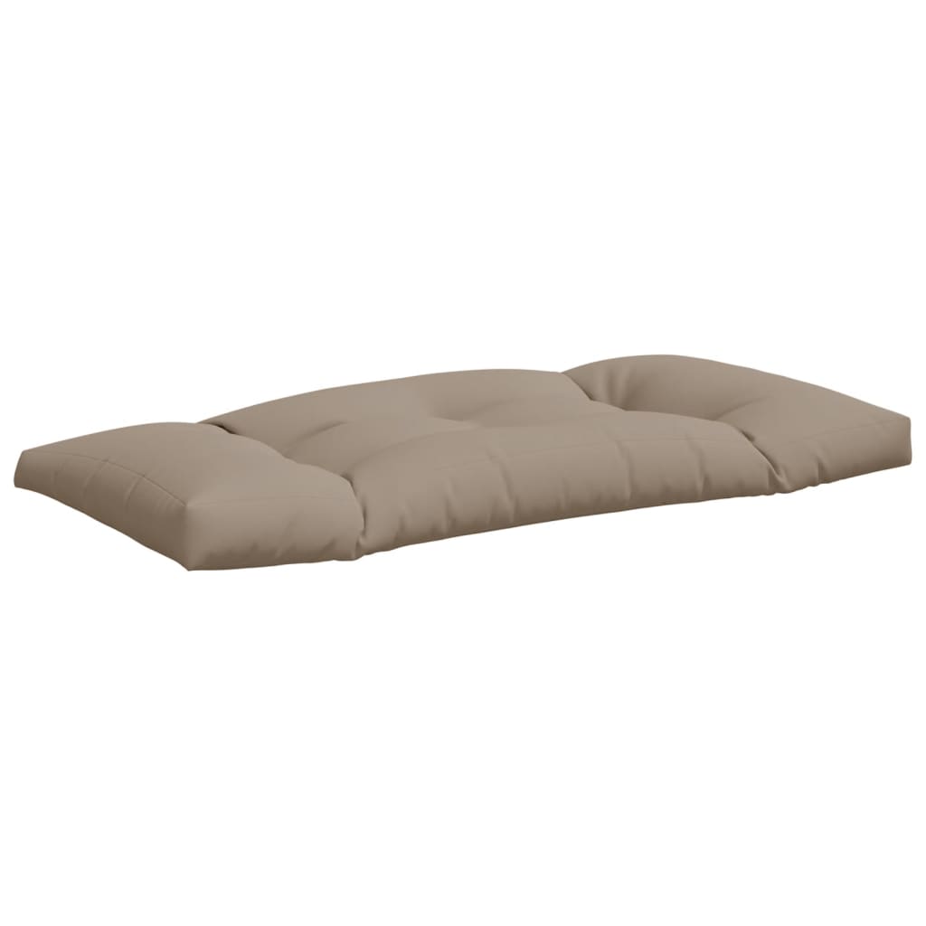 Coussins de palette lot de 2 taupe tissu