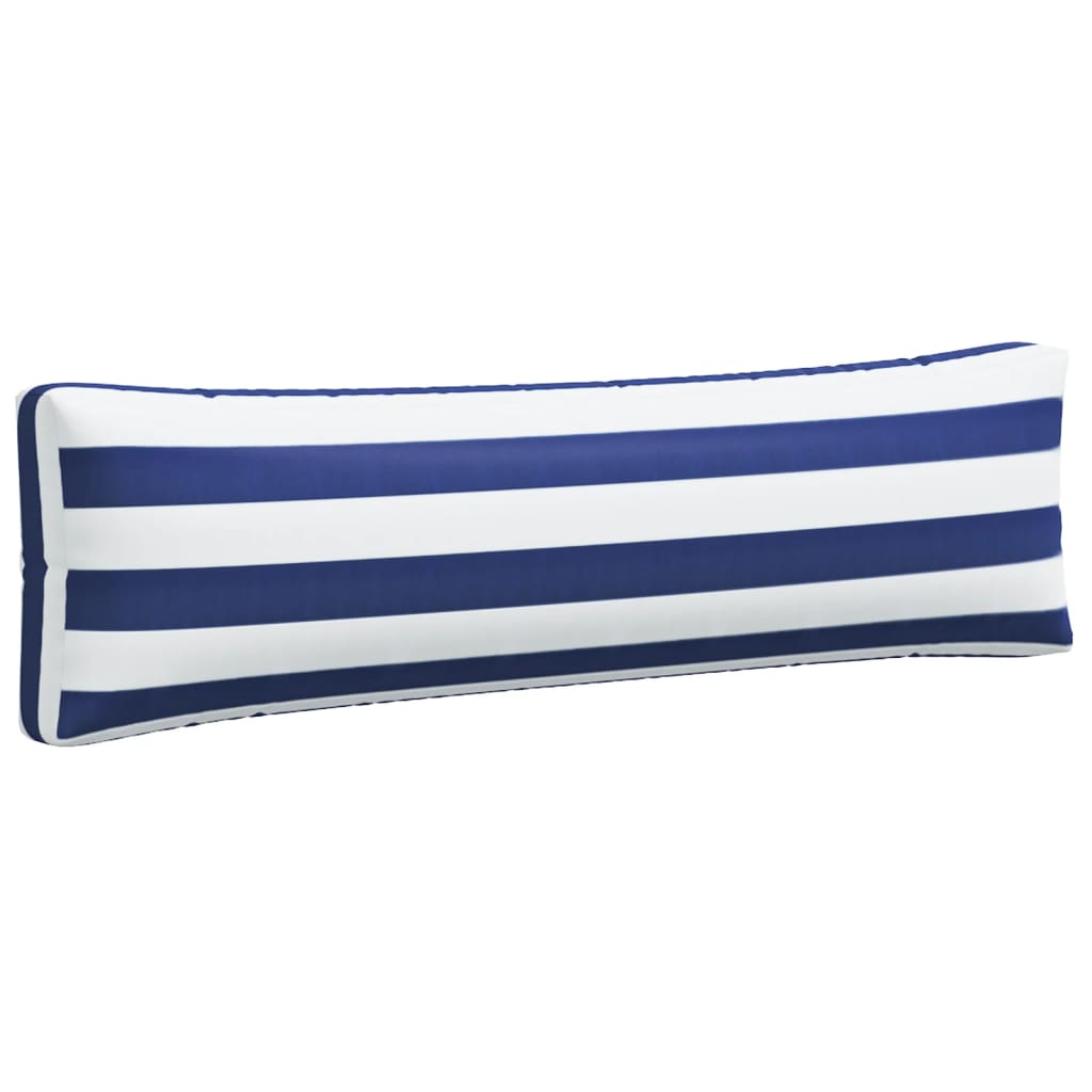 Coussins de palette lot de 2 rayures bleues/blanches