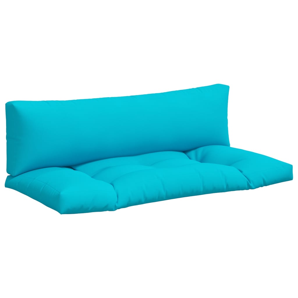 Coussins de palette lot de 2 turquoise tissu Oxford