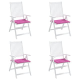 Coussins de chaise de jardin lot de 4 rose 40x40x3 cm