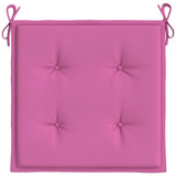 Coussins de chaise de jardin lot de 4 rose 40x40x3 cm