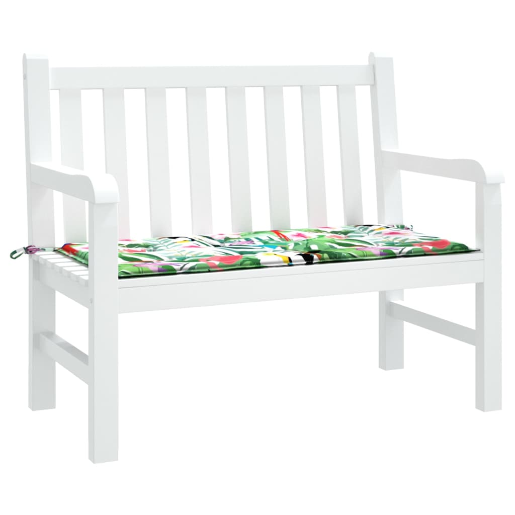 Coussin de banc de jardin multicolore 100x50x3 cm tissu oxford