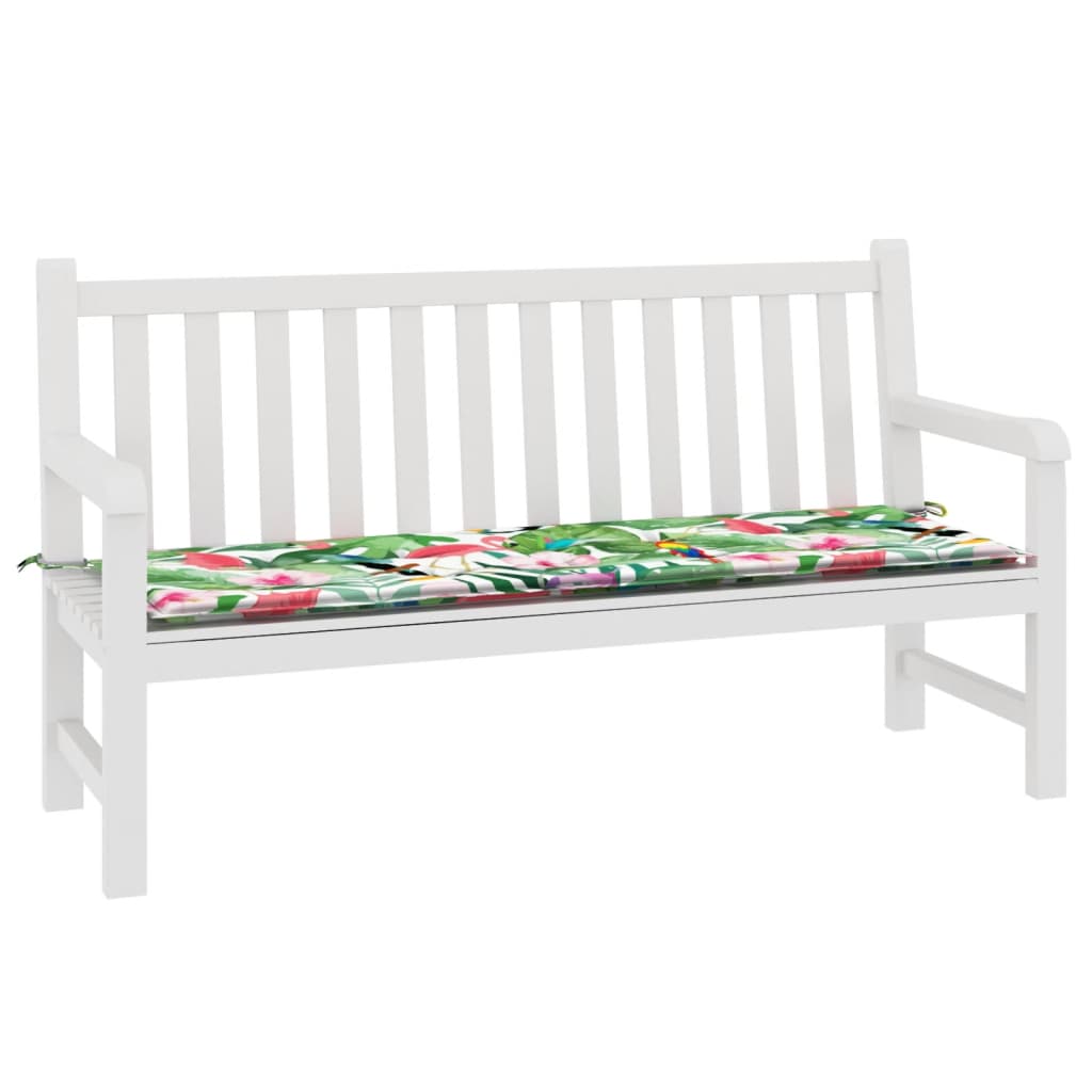 Coussin de banc de jardin multicolore 150x50x3 cm tissu oxford