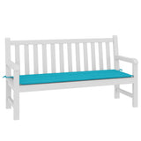 Coussin de banc de jardin turquoise 150x50x3 cm tissu oxford