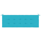 Coussin de banc de jardin turquoise 150x50x3 cm tissu oxford