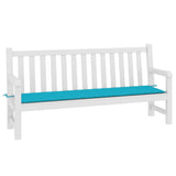 Coussin de banc de jardin turquoise 200x50x3 cm tissu