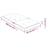 Coussins de chaise à dossier bas lot de 2 modèle de feuille