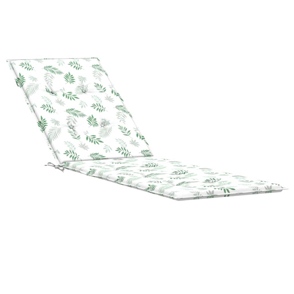 Coussin de chaise longue motif de feuilles tissu oxford