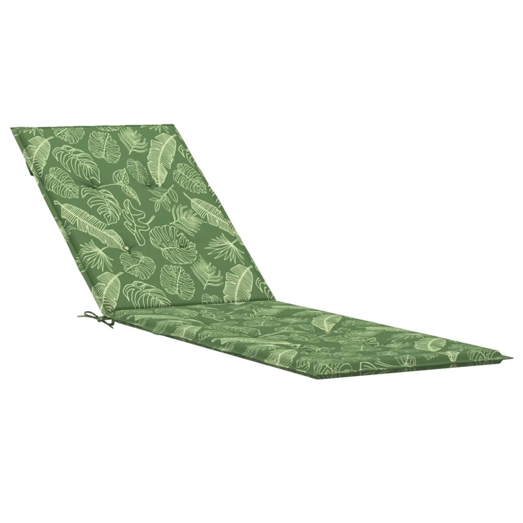 Coussin de chaise longue motif de feuilles tissu oxford