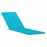 Coussin de chaise longue turquoise tissu oxford