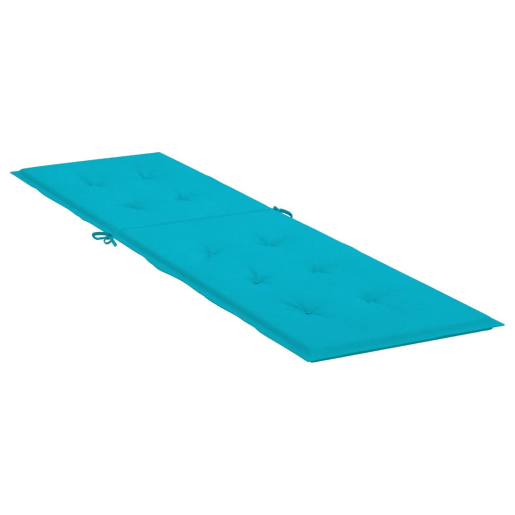 Coussin de chaise longue turquoise tissu oxford