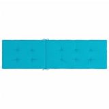 Coussin de chaise longue turquoise tissu oxford