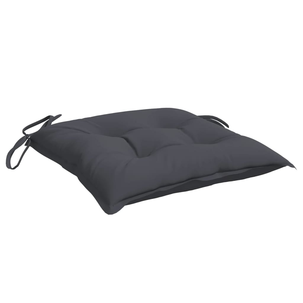 Coussins de chaise lot de 6 anthracite 40x40x7 cm