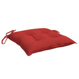 Coussins de chaise lot de 2 rouge 40x40x7 cm tissu oxford