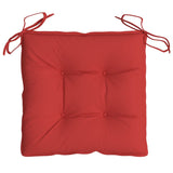 Coussins de chaise lot de 2 rouge 40x40x7 cm tissu oxford