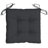 Coussins de chaise lot de 2 noir 40x40x7 cm tissu oxford