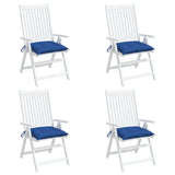 Coussins de chaise lot de 4 bleu 40x40x7 cm tissu oxford