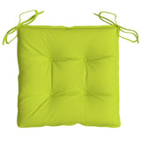 Coussins de chaise lot de 2 vert brillant 40x40x7 cm