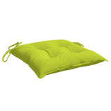 Coussins de chaise lot de 4 vert brillant 40x40x7 cm