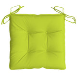 Coussins de chaise lot de 4 vert brillant 40x40x7 cm