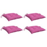 Stuhlkissen 4er-Set rosa 40x40x7 cm Stoff