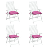 Stuhlkissen 4er-Set rosa 40x40x7 cm Stoff