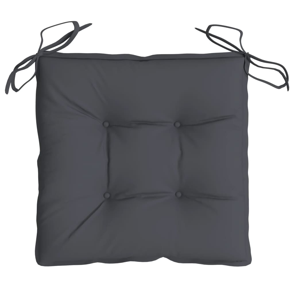 Coussins de chaise lot de 6 anthracite 50x50x7 cm tissu oxford