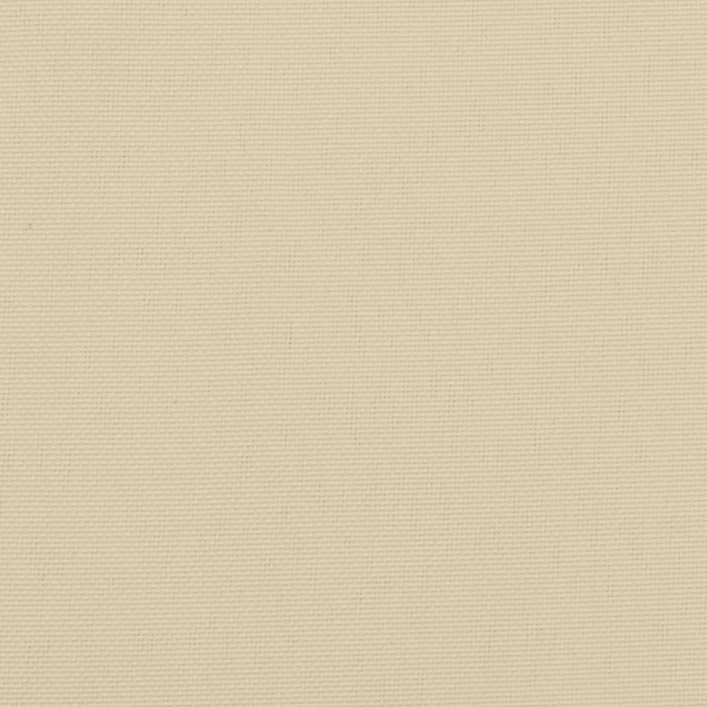 Coussins de palette lot de 2 beige 50x50x7 cm tissu oxford