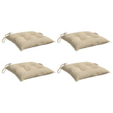 Coussins de palette lot de 4 beige 50x50x7 cm tissu oxford