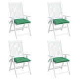 Coussins de palette lot de 4 vert 50x50x7 cm tissu oxford