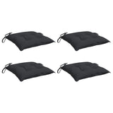 Coussins de palette lot de 4 noir 50x50x7 cm tissu oxford