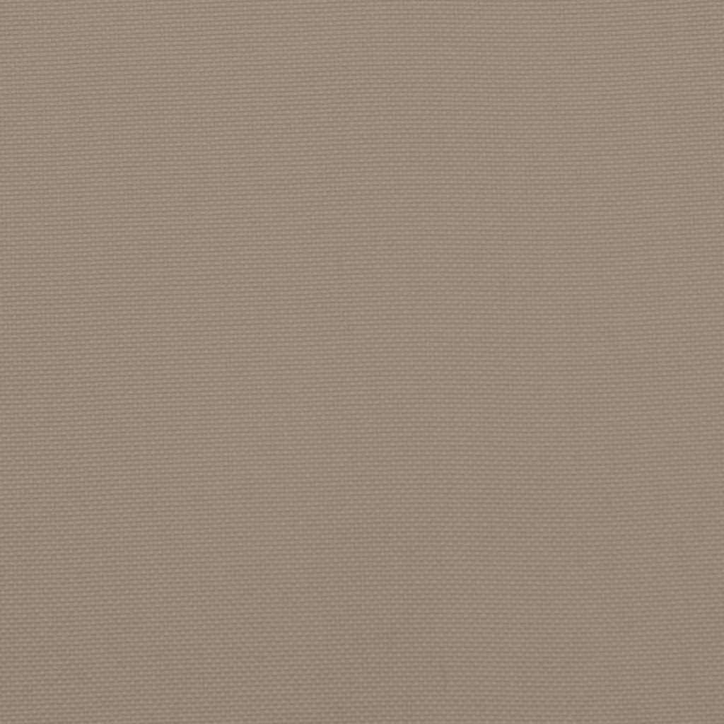 Coussins de palette lot de 2 taupe 50x50x7 cm tissu oxford