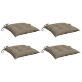 Coussins de palette lot de 4 taupe 50x50x7 cm tissu oxford