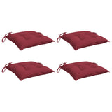 Coussins de palette lot de 4 rouge bordeaux 50x50x7 cm