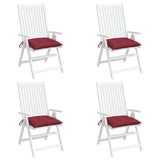 Pallet cushions set of 4 burgundy red 50x50x7 cm