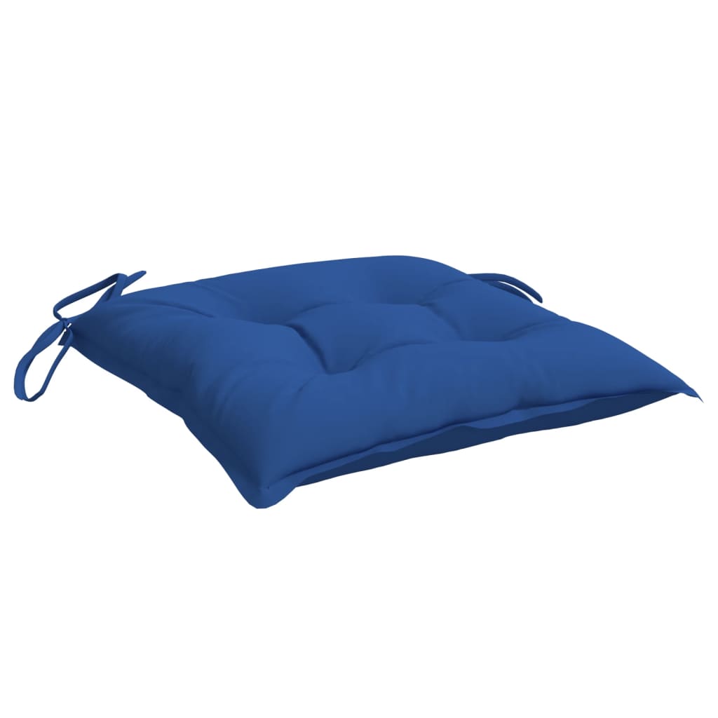 Coussins de palette lot de 2 bleu 50x50x7 cm tissu oxford