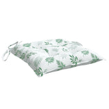 Coussins de chaise lot de 6 à motif de feuilles 50x50x7 cm