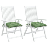 Chair cushions set of 2 with leaf pattern 50x50x7 cm